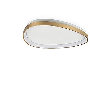 Ideal Lux Plafoniera moderna Gemini 1 luce LED integrato ottone metallo Ideal Lux Plafoniera moderna Gemini 1 luce LED integrato ottone metallo