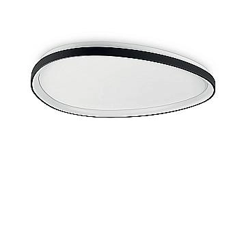 Ideal Lux Plafoniera moderna Gemini 1 luce LED integrato nero metallo Ideal Lux Plafoniera moderna Gemini 1 luce LED integrato nero metallo