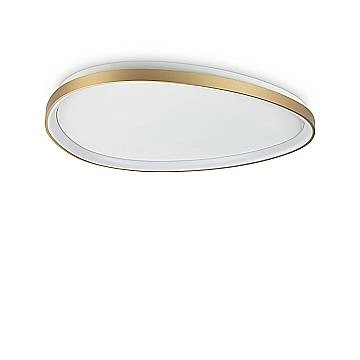 Ideal Lux Plafoniera moderna Gemini 1 luce LED integrato ottone metallo Ideal Lux Plafoniera moderna Gemini 1 luce LED integrato ottone metallo