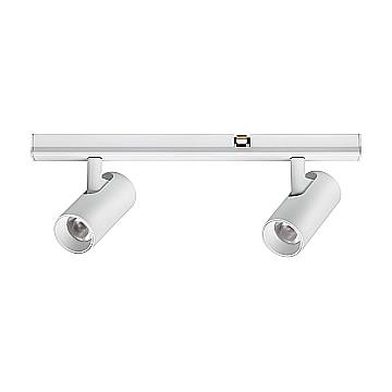 Ideal Lux Faretto Stick 2 luci LED integrato bianco metallo