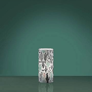 Lampada Da Scrivania Moderna Decolight Polilux ® Grafica Cactus 1 Luce E27