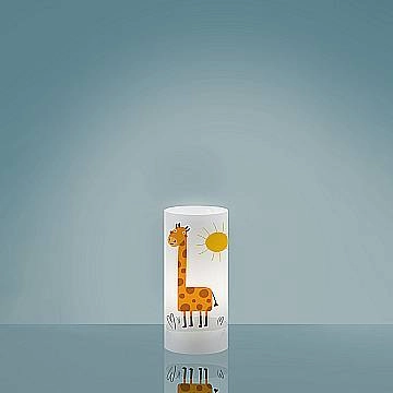Lampada Da Scrivania Moderna Decokids Polilux ® Grafica Giraffa 1 Luce E27