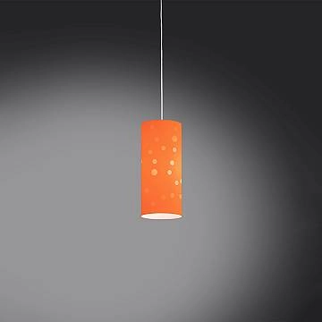 Sospensione Moderna Pois Polilux ® Arancione Materie Plastiche Bianco 1 Luce E27