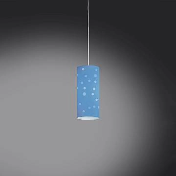 Sospensione Moderna Pois Polilux ® Blu Pastello 1 Luce E27