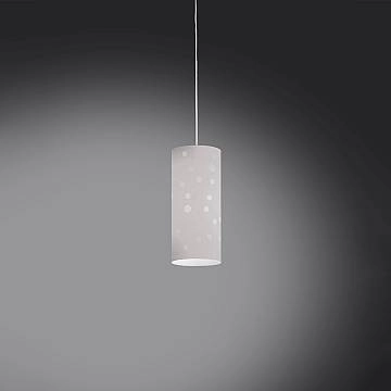 Sospensione Moderna Pois Polilux ® Bianco Materie Plastiche 1 Luce E27