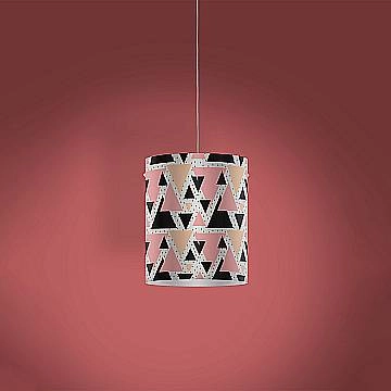 Sospensione Moderna Decolight Polilux ® Grafica Triangle 1 Luce E27