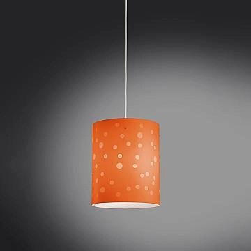 Sospensione Moderna Pois Polilux ® Arancione 1 Luce E27 D27Cm