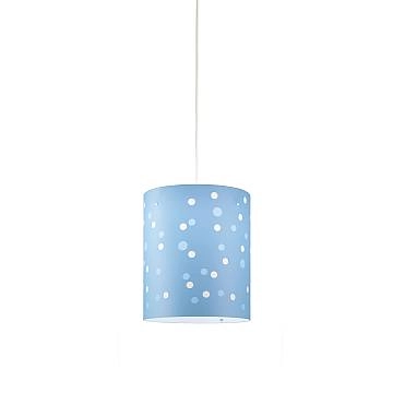 Sospensione Moderna Pois Polilux ® Blu Pastello 1 Luce E27 D27Cm