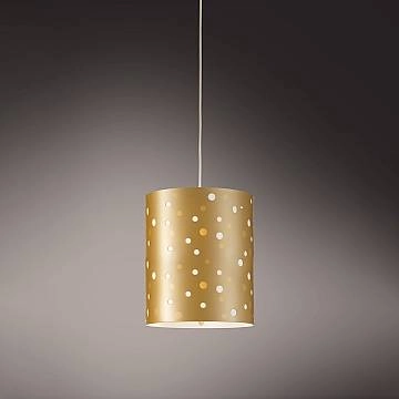 Sospensione Moderna Pois Polilux ® New Gold 1 Luce E27 D27Cm