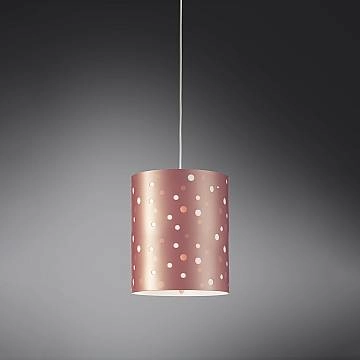 Sospensione Moderna Pois Polilux ® Pink Metal 1 Luce E27 D27Cm
