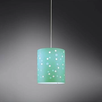 Sospensione Moderna Pois Polilux ® Verde Pastello 1 Luce E27 D27Cm