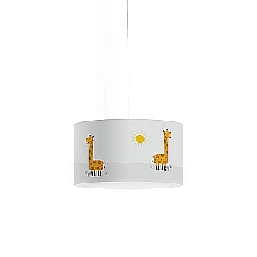 Sospensione Moderna Decokids Polilux ® Grafica Giraffa 1 Luce E27