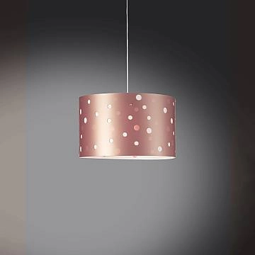 Lampadario Moderno Pois Polilux ® Pink Metal Materie Plastiche Bianco 3 Luci E27