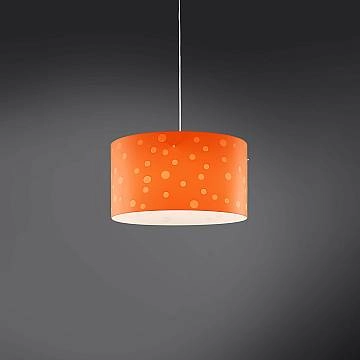 Sospensione Moderna Pois Polilux ® Arancione 1 Luce E27 D40Cm