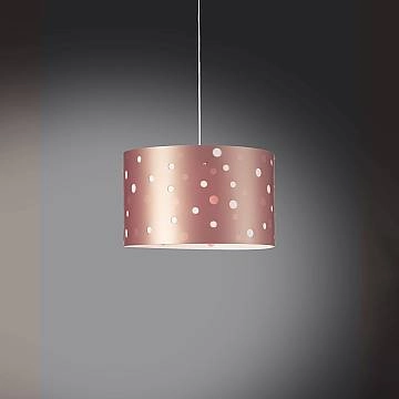 Sospensione Moderna Pois Polilux ® Pink Metal 1 Luce E27 D40Cm
