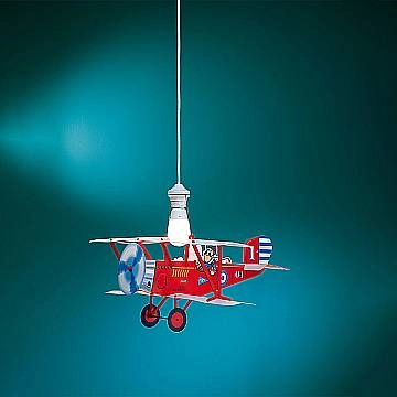 Sospensione Moderna Biplano Polilux ® Rosso Biplano Rosso 1 Luce E27 Sospensione Moderna Biplano Polilux ® Rosso Biplano Rosso 1 Luce E27