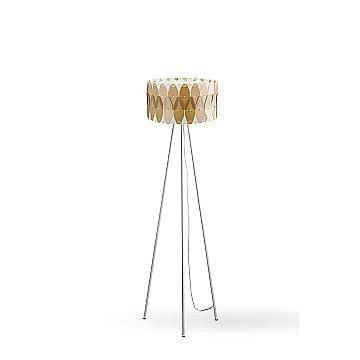 Piantana Moderna Amanda Polilux ® New Gold E Metallo 1 Luce E27