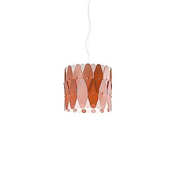 Sospensione Moderna Amanda Polilux ® Rame E Metallo Cromo 1 Luce E27