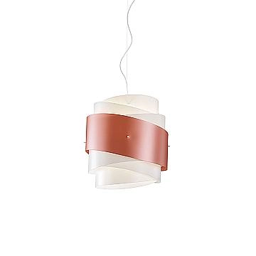 Sospensione Moderna Bea Polilux ® Rame E Metallo Cromo 1 Luce E27 D40Cm
