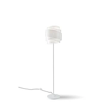 Piantana Moderna Bea Polilux ® Bianco E Metallo 1 Luce E27