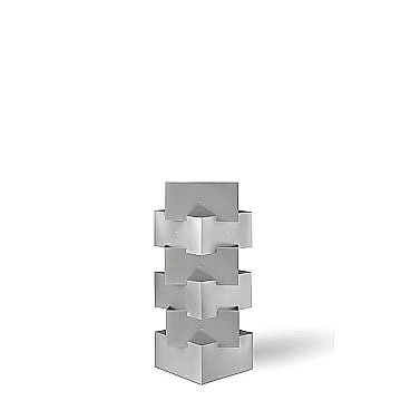 Lampada Da Scrivania-Ufficio Moderna Building Polilux ® Argento 1 Luce E27