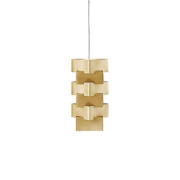 Sospensione Moderna Building Polilux ® New Gold E Metallo Cromo 1 Luce E27 Sospensione Moderna Building Polilux ® New Gold E Metallo Cromo 1 Luce E27