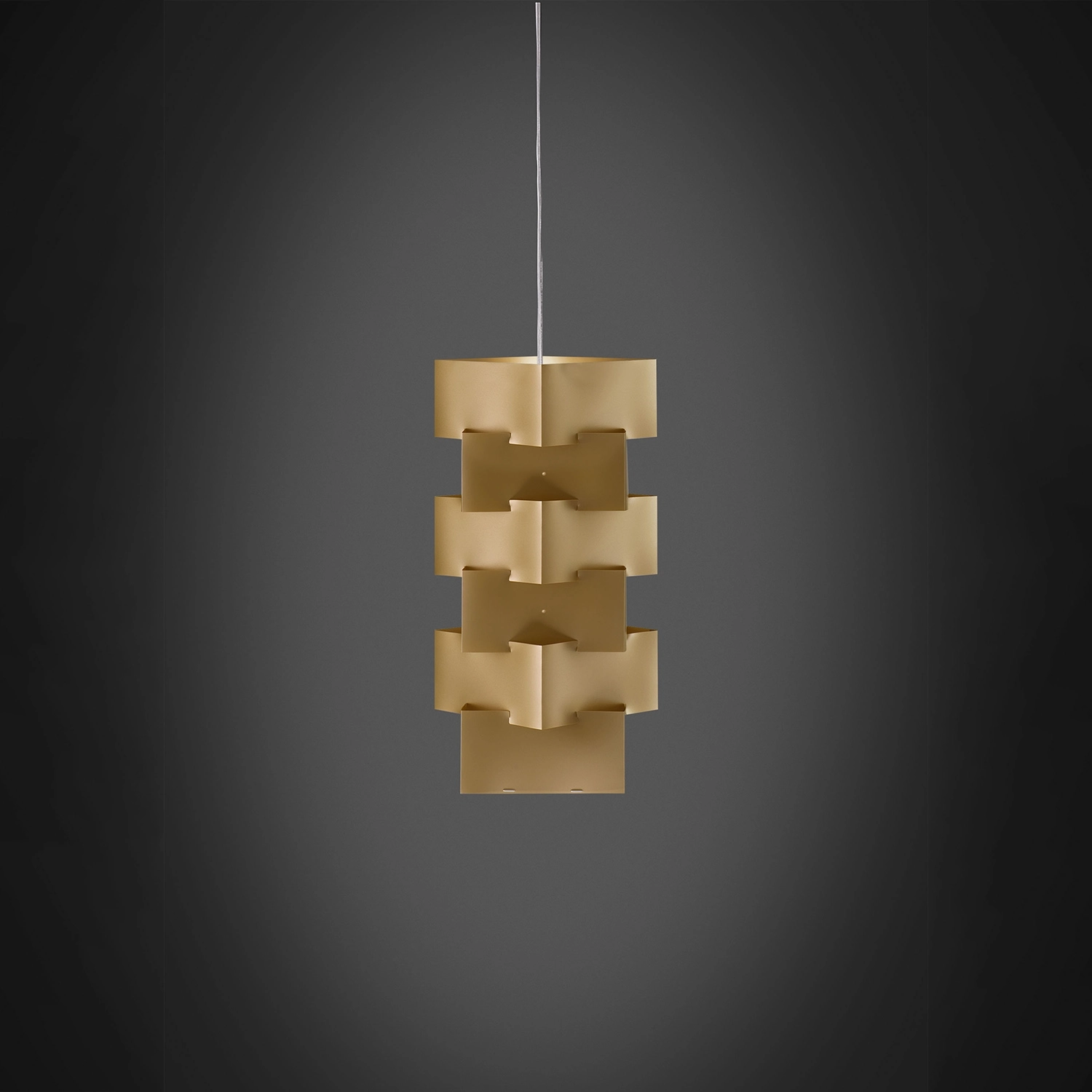 Sospensione Moderna Building Polilux ® New Gold E Metallo Cromo 1 Luce E27 BLD/S/36/NGLD
