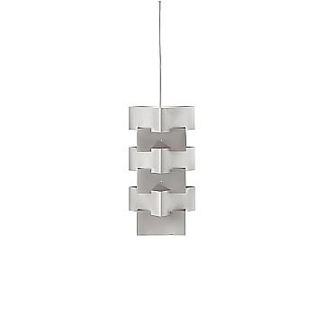 Sospensione Moderna Building Polilux ® Argento E Metallo Cromo 1 Luce E27 Sospensione Moderna Building Polilux ® Argento E Metallo Cromo 1 Luce E27