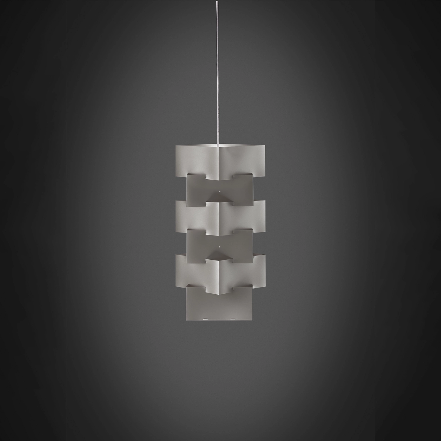 Sospensione Moderna Building Polilux ® Argento E Metallo Cromo 1 Luce E27 BLD/S/36/SVR