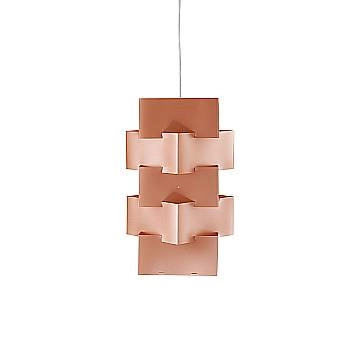 Sospensione Moderna Building Polilux ® Rame E Metallo Cromo 1 Luce E27 H60Cm Sospensione Moderna Building Polilux ® Rame E Metallo Cromo 1 Luce E27 H60Cm