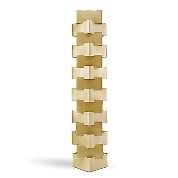 Piantana Moderna Building Polilux ® New Gold E Metallo Bianco 3 Luci E27 Piantana Moderna Building Polilux ® New Gold E Metallo Bianco 3 Luci E27