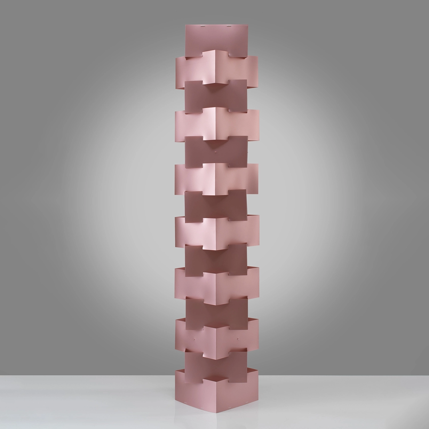 Piantana Moderna Building Polilux ® Pink Metal E Metallo Bianco 3 Luci E27 BLD/T/170/PKM