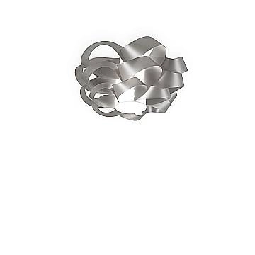 Plafoniera Moderna Cloud Polilux ® Argento 1 Luce E27 D50Cm