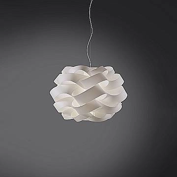 Sospensione Moderna Cloud Polilux ® Bianco E Metallo Cromo 1 Luce E27
