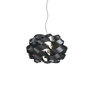 Sospensione Moderna Cloud Polilux ® Nero E Metallo Cromo 1 Luce E27 D.50Cm