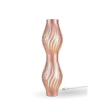 Piantana Moderna Helios Polilux ® Rame 2 Luci E27 H123Cm