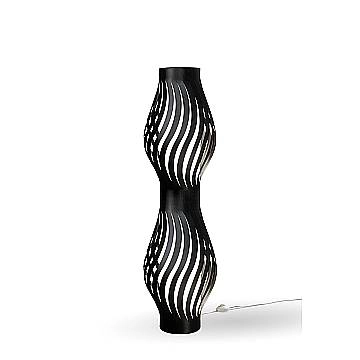 Piantana Moderna Helios Polilux ® Nero 2 Luci E27 H123Cm