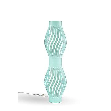Piantana Moderna Helios Polilux ® Verde Pastello 2 Luci E27 H123Cm