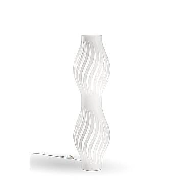 Piantana Moderna Helios Polilux ® Bianco 2 Luci E27 H123Cm