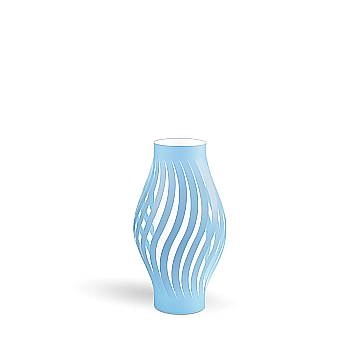 Lampada Da Scrivania Moderna Helios Polilux ® Blu Pastello 1 Luce E14
