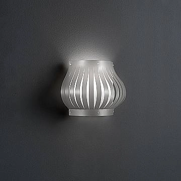 Applique Moderna Helios Polilux ® Argento 1 Luce E27 H25Cm