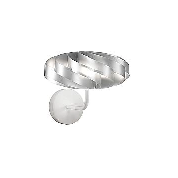 Applique Moderna Flat Polilux ® Argento E Metallo 1 Luce E14