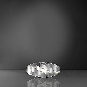 Lampada Da Scrivania-Ufficio Moderna Flat Polilux ® Argento 1 Luce E14