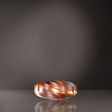 Lampada Da Scrivania-Ufficio Moderna Flat Polilux ® Rame 1 Luce E27