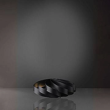 Lampada Da Scrivania-Ufficio Moderna Flat Polilux ® Nero 1 Luce E27 D50Cm