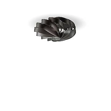 Plafoniera Moderna Flat Polilux ® Nero 1 Luce E27