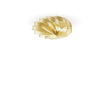 Plafoniera Moderna Flat Polilux ® New Gold 1 Luce E27 D60Cm