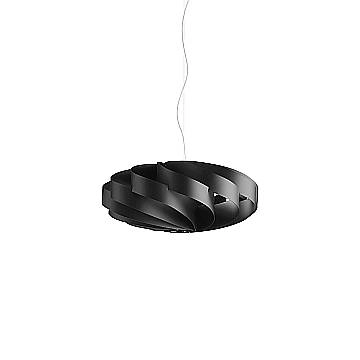 Lampadario Moderno Flat Polilux ® Nero E Metallo Cromo 3 Luci E27