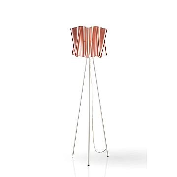 Piantana Moderna 3 Piedi Folio Polilux ® Rame E Metallo 1 Luce E27