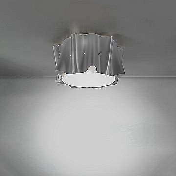 Plafoniera Moderna Folio Polilux ® Argento 1 Luce E27